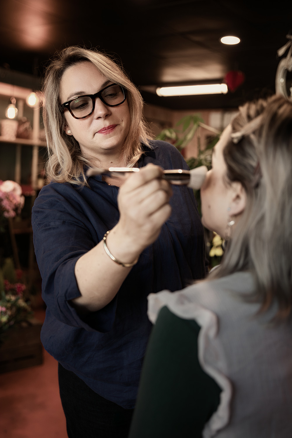 Céline Claire, makeup shooting corporate